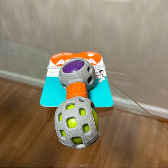 ASPCA Double Squeak Stick Squeaky Dog Toy Vanilla Scented Made Of TPR Rubber - Picture 5 of 5